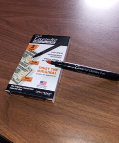 Dri Mark CFD15PK Counterfeit Bill Detector Marker Pen, Made in The USA, 3 Times More Ink, Pocket Size, Fake Money Checker - Money Loss Prevention Tester & Fraud Protection for U.S. Currency (15 Pack) 15 Pack Pocket Size 14 81FT cAxdxL