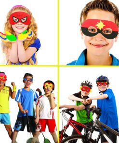 Superhero masks - Super hero party favors for kids, and birthday supplies 32 set for kids party 20 81FU8pgZGsL