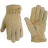 Leather Winter Work Gloves, 100-gram Thinsulate Insulation, Split Cowhide, Large (Wells Lamont 1063L),Pecan brown 16 81FV8h5uvJL