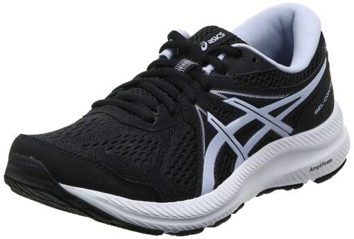 ASICS Women's Gel-Contend 7 Running Shoes 7.5 Wide Black/Lilac Opal