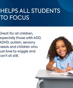 Bouncy Bands Original for Elementary School Chairs (Blue, Pack of 1) Blue 14 81FWxs7QxkL 1