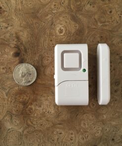 GE Personal Security Window and Door Alarm, 2 Pack, DIY Protection, Burglar Alert, Wireless Chime/Alarm, Easy Installation, Home Security, Ideal for Home, Garage, Apartment and More, 45115 White 41 81FXRCvObBL