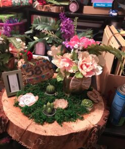 LEOBRO 24PCS Burlap Flowers, 8 Styles Natural Handmade Rustic Rose Flower Bowknot with Faux Pearls for DIY Craft Bouquets Home Wedding Christmas Party Decoration 35 81FZTc5ZnbL