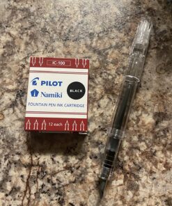 PILOT Namiki IC100 Fountain Pen Ink Cartridges, Black, 12-Pack (69100) 12 Count (Pack of 1) 22 81FagJ242TL