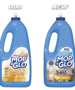 Mop & Glo Professional Multi-Surface Floor Cleaner, Fresh Citrus Scent, 64 Oz 64 Fl Oz (Pack of 1) 25 81FbIAMAmxS