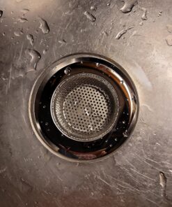 Fengbao 2PCS Kitchen Sink Strainer - Stainless Steel, Large Wide Rim 4.5" Diameter 39 81FcVZkKVsL