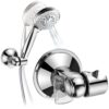 HotelSpa Universal Angle-Adjustable Hand Shower Wall Bracket for Easy Reach/Perfect Angle Fits ANY SHOWER! Patented Push-Lock provides Superior Suction Power. Self-Adhesive Slide-in Holder included 6 81FdzqSH4VL