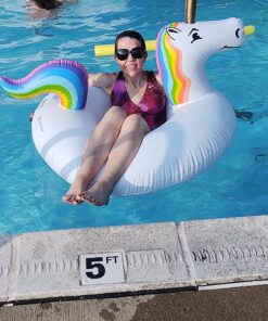 GoFloats Unicorn Pool Float Party Tube - Inflatable Rafts, Adults & Kids 32 81FeCPFMXKL