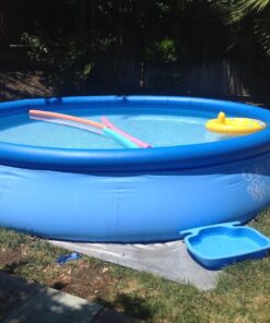 INTEX 28131EH Easy Set Inflatable Swimming Pool Set: 12ft x 30in – Includes 530 GPH Cartridge Filter Pump – Puncture-Resistant Material – 1485 Gallon Capacity – 23in Water Depth Above-Ground Pool 32 81FeL6aT2pL