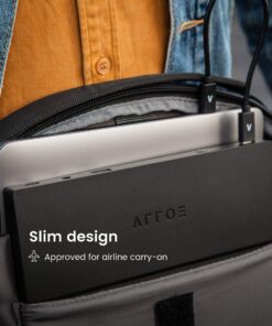 ARROE App-Enabled Laptop Power Bank 20000mAh with Accessories: USB-C PD 60W Wall Charger, International Adaptor Plugs & Laptop Connectors - Smart Charging System for All Devices 33 81FePL5OiAS