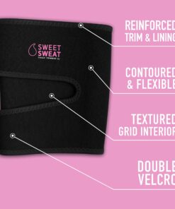 Sports Research Sweet Sweat Thigh Trimmers for Men & Women Increases Sweat & Activity to the Thighs during Exercise Large Pink 21 81Ff22SuclL 3