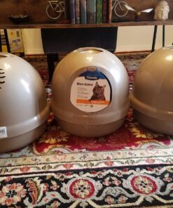 Petmate Booda Dome Cat Litter Box for Indoor Cats , Titanium, Made in USA One Size 46 81FgELnhvML