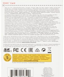 SanDisk 32GB SDHC Flash Memory Card (SDSDB-032G-B35) (Label May Change) 32 GB SD Standard Packaging 8 81FgKoyPLkL