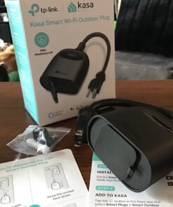 Kasa Outdoor Smart Plug, Smart Home Wi-Fi Outlet Timer, Max Load 15A/1875W, IP64 Weather Resistance, Compatible with Alexa, Google Home & SmartThings, No Hub Required, ETL Certified(KP401) 1-Socket New Version 44 81FgaMy4VTL 1