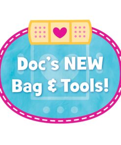 DOC MCSTUFFINS Disney Junior Toy Hospital Doctor's Bag Set, 7-piece Dress Up and Pretend Play Doctor Kit, Officially Licensed Kids Toys for Ages 3 Up Multicolor 28 81Fh8o4BzPL