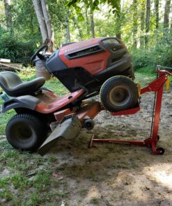 MoJack EZ Max - Riding Lawn Mower Lift, 450lb Lifting Capacity, Fits Most Residential & ZTR Mowers, Space-Saving Folding, Ideal for Mower Maintenance & Repair, Red 1 29 81FhU8j7LIL