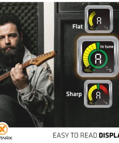 GUITARX X5 - Clip On Tuner for All Instruments - Guitar, Violin, Chromatic, Ukulele, and Bass Tuner Modes - #1 Among Guitar Tuners - Most Advanced High-Sensitivity Sensor in The Market 19 81Fhon6PxL