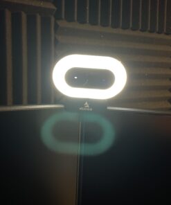 NexiGo StreamCam N930E with Software, 1080P Webcam with Ring Light and Privacy Cover, Auto-Focus, Plug and Play, Web Camera for Online Learning, Zoom Meeting Skype Teams, PC Mac Laptop Desktop Black Webcam with Light 37 81FiAXQ5PL