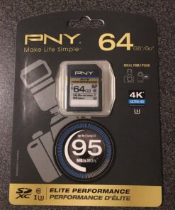 PNY 64GB Elite Performance Class 10 U3 SDXC Flash Memory Card 0 Count (Pack of 1) 49 81FiUjJ05ML