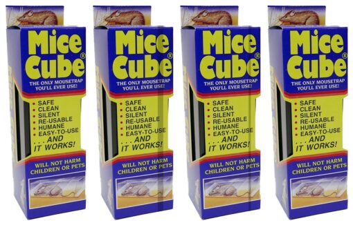 Mice Cube Reusable Humane Mouse Trap 4 Pack