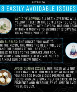 Art ‘N Glow Epoxy Resin for Clear Casting and Coating - 16 Ounce Kit - Perfect for Molds, Crafts, Tumblers, Jewelry, Wood - Food Safe, Non Yellowing, Bubble Free, and Made in The USA 34 81FjIAx5uLL