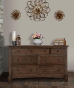 Evolur Cheyenne and Santa Fe Double Dresser, Antique Brown, 54x33x20.3 Inch (Pack of 1) 54x33x20.3 Inch (Pack of 1) English 15 81FjdWxAnuL