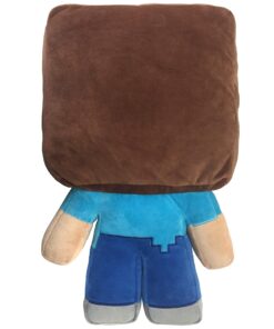 Jay Franco Mojang Minecraft Steve Plush Pillow Buddy - Super Soft Polyester Microfiber, 16 inch (Official Product) Multi - Steve 12 81FlQ7BTTzL