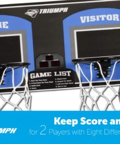 Triumph Sports Big Shot II Double Shootout Basketball Game - LED Scorer - 8 Game Modes - 4 Basketballs , 80.5”L X 47.5”W X 81”H 29 81Fmt9LYj3L