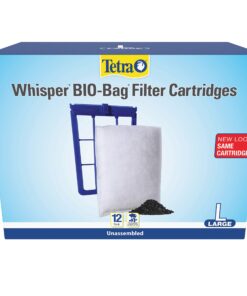 Tetra Whisper Bio-Bag Filter Cartridges For Aquariums - Unassembled BLUE Large 12 Count - Original 15 81FnCeyQgFL