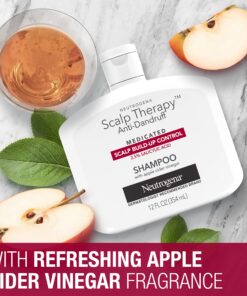 Neutrogena Scalp Therapy Anti-Dandruff Shampoo for Scalp Build-up Control, 2.5% salicylic acid, with Apple Cider Vinegar Fragrance, 12 fl oz 14 81FnbWvhodL