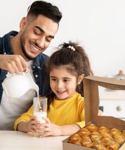 MT Products Kraft Pie Boxes with Window - Size of 9" x 9" x 2.5" - (15 Pieces) Pastry Boxes - Auto Pop-Up Bakery Boxes with Window - Keep Donuts, Cookies, Muffins Safe - Made in the USA 23 81Fnse27P6L 1