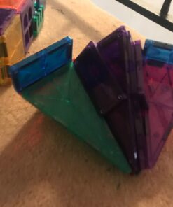 Playmags 100-Piece Magnetic Tiles Building Blocks Set, 3D Magnet Tiles for Kids Boys Girls, Educational STEM Toys for Toddlers… plain 45 81Fptg9t0dL