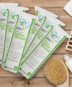 ForPro Premium Cotton Rounds, 100% Cotton, Non-Tearing, Lint-Free, for Cosmetic, Nail, and Personal Use, 2.25”, 600-Count (Pack of 6-100 Cotton Rounds) 15 81FrkayKpsL