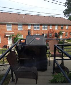 Char-Griller 5555 Grill Cover, Fits Models: 3018, 2121, 2222, 2828, 2727, 2929, 1224, E1224, 1329, 1334, Black 33 81FrxCxEXFL