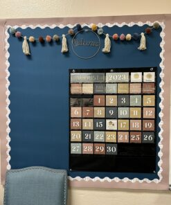 The Ultimate Classroom Calendar Pocket Chart for Kids - Simplified Calendar with Educational Cards for Easy Learning - Fun Boho Classroom/Teacher Must Have Supplies That Fits Nicely w/Any School Decor Calendar for Kids 39 81Ft4hzN6rL