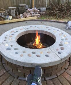 UniFlame, C-1541, 24 in. x 24 in. Hex Bar Log Grate 24 inch 36 81FuBLBrSL