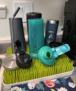 Boon Lawn Countertop Baby Bottle Drying Rack - Spring Green - Bottle Rack and Organizer - Baby Feeding Essentials - 13.5 x 11 x 2.5 - 1 Count 44 81FuGeYH7fL