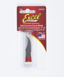 Excel Blades #28 Heavy Duty Concave Carving Hobby Blade, 5 Pack, American Made Replacement Craft Knife Blades 3 81Fug1RiZNL