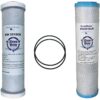 Two KleenWater (USA) Carbon Filters Compatible With GE FXSVC and GXSV10C, GXSL03C and GNSL05CBL SmartWater Dual Stage Water Filtration Systems, Includes 2 o-rings 33 81FukBneYFL