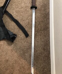 Ace Martial Arts Supply Leonardo Dual Ninja Swords with Back Carrying Scabbard 42 81Fv4OzRQjL