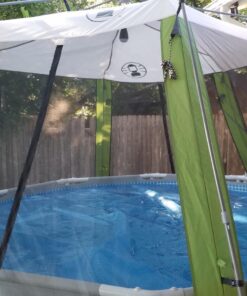 Coleman Skylodge Screened Canopy Tent with Instant Setup, 10x10/15x13ft Portable Screen Shelter with 1-Minute Setup for Bug-Free Lounging, Great for Picnic, Yard, Beach, Park, Camping, & More 15 X 13 Feet Green 35 81FvGTkNyQL