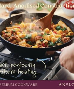 Anolon Advanced Home Hard-Anodized Nonstick 11-Piece Cookware Set (Onyx) 14 81FwL6 CeXL