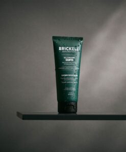 Brickell Men's Products Daily Strengthening Shampoo for Men, Natural and Organic Featuring Mint and Tea Tree Oil To Soothe Dry and Itchy Scalp, Sulfate Free and Paraben Free, 3.4 Ounce, Scented 3.40 Ounce (Pack of 1) 5 81FwXsM4GtL