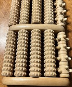 TheraFlow Foot Massager - Relaxation Gifts for Women, Mom, Runners, Men, Dad - Plantar Fasciitis Relief - Foot Roller for Foot Pain, Neuropathy, Heel Spur Pain, Stress Relief, Wooden Reflexology Tools Single Reflexology 30 81FyAWex0XL