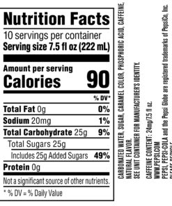 Pepsi Real Sugar Soda Mini Cans, 7.5oz Mini Cans, (10 Pack) (Packaging May Vary) Real Sugar Mini Can 7.5 Fl Oz Mini Cans (Pack of 10) 3 81FyX1bBuqL