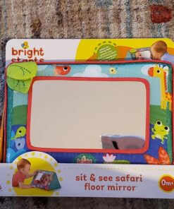 Bright Starts Sit and See Safari Floor Mirror Tummy Time Activity Toy, Ages Newborn + Multi Color 32 81FykoFO3tL