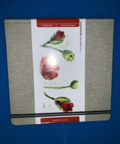 Handbook Journal Co. Artist Watercolor Sketchbook Journal, Square 8.25 x 8.25 Inches, 95lb / 200 GSM, Hardcover w/Pocket 95 lb / 200 gsm 44 81G010DTXDL