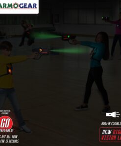 ArmoGear Laser Tag – Laser Tag Guns with Vests Set of 4 – Multi Player Lazer Tag Set for Kids Toy for Teen Boys & Girls – Outdoor Game for Kids, Adults and Family – Ages 8+ Battery Operated 24 81G0FzClNCL 1