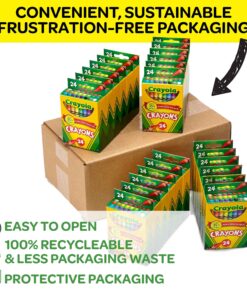 Crayola Crayons Bulk, 24 Crayon Packs with 24 Assorted Colors, School Supplies 29 81G2IYCsDHL