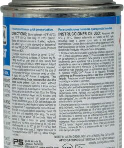 Alternative view of Weld-On 12498 735 Wet 'N Fast Medium-Bodied High Strength PVC Cement - Extremely Fast Setting and Low-VOC, Blue, 1/4 Pint (4 fl oz)